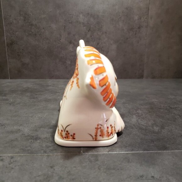 Anthropologie Lion Ceramic Covered Butter Dish Sergio Bustamante Style Design - Picture 7 of 11